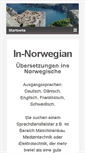 Mobile Screenshot of in-norwegian.com