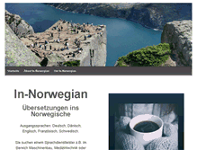 Tablet Screenshot of in-norwegian.com